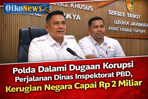 Polda Dalami Dugaan Korupsi Perjalanan Dinas Inspektorat PBD, Kerugian Negara Capai Rp 2 Miliar
