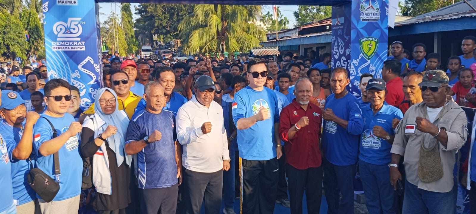 Ribuan Masyarakat Manokwari Antusias Ikuti RUN 10 Kilo Partai Demokrat