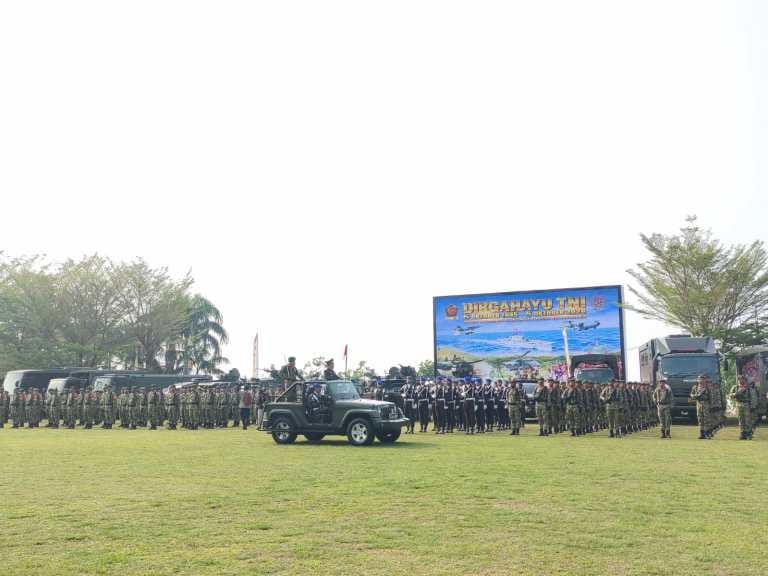 Kodam  XVIII/Kasuari Peringati HUT KE-81 TNI: Kuat Bersama Rakyat , Indonesia Berdaulat Adil Makmur