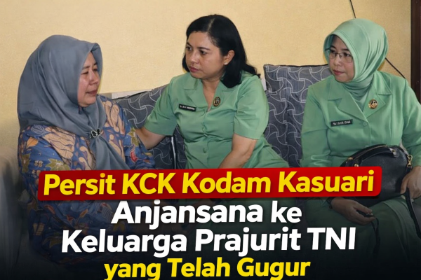 Persit KCK Kodam Kasuari  Anjansana ke  Keluarga Prajurit TNI yang Telah Gugur