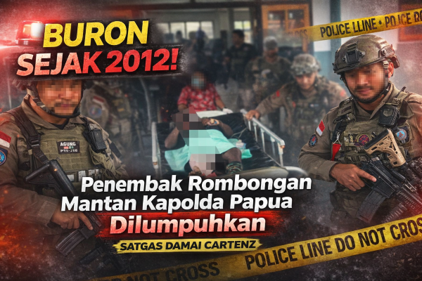 Buron Sejak 2012,  Penembak Rombongan Mantan Kapolda Papua Dilumpuhkan Satgas  Damai Cartenz