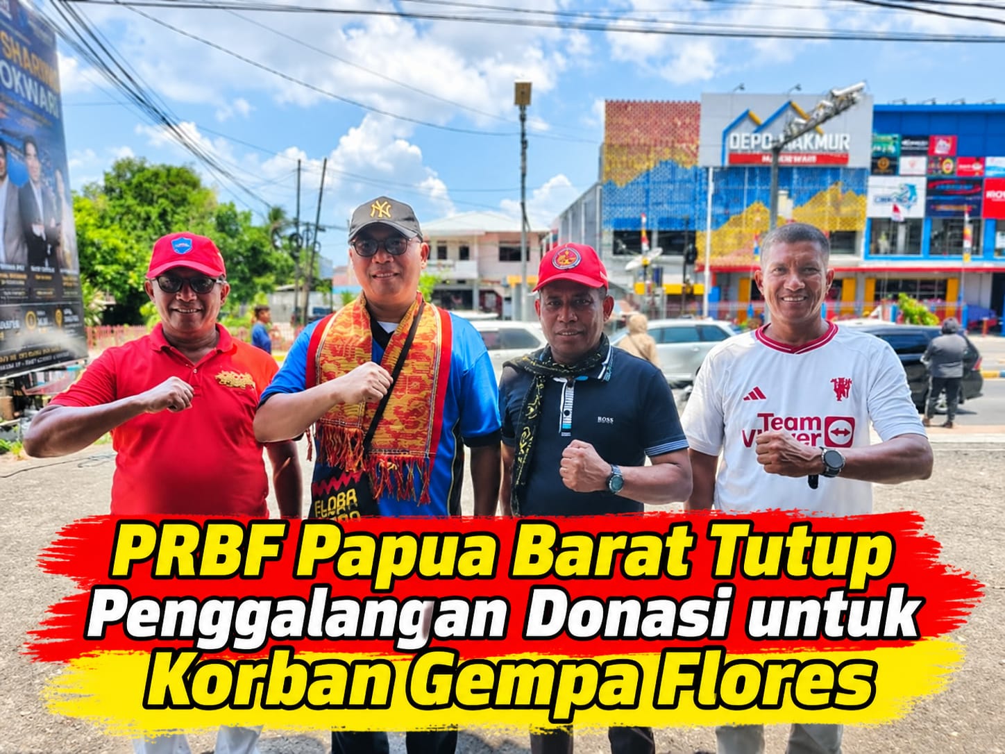 Tutup Aksi Penggalangan di Jalanan, Flobamora Papua Barat Tetap Buka Posko Donasi untuk Korban Gempa Flores