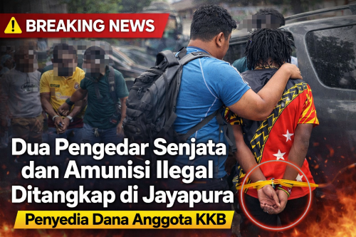 Dua Pengedar Senjata dan Amunisi Ilegal Ditangkap di Jayapura, Penyedia Dana Anggota KKB