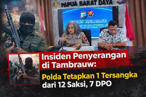 Insiden Penyerangan di Tambrauw: Polda Tetapkan 1 Tersangka dari 12 Saksi, 7 DPO