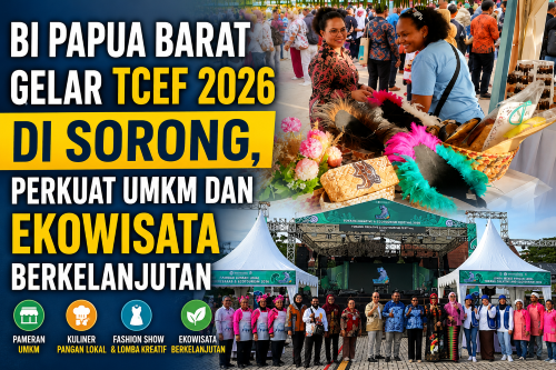 BI Papua Barat Gelar TCEF 2026 di Sorong, Perkuat UMKM dan Ekowisata Berkelanjutan
