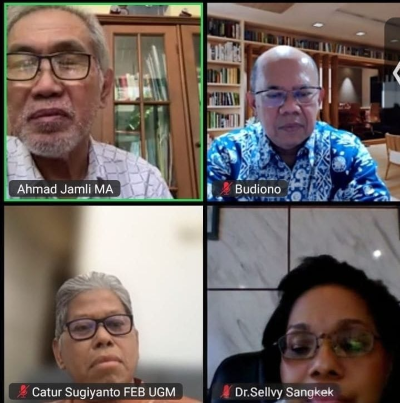 Melalui Zoom Meeting :  Pemprov PBD, Para Pakar  dan Ahli Ekonomi Bisnis Rapat Koordinasi Persiapan Rencana Penyusunan Grand Design  Koperasi dan UKM Papua Barat Daya