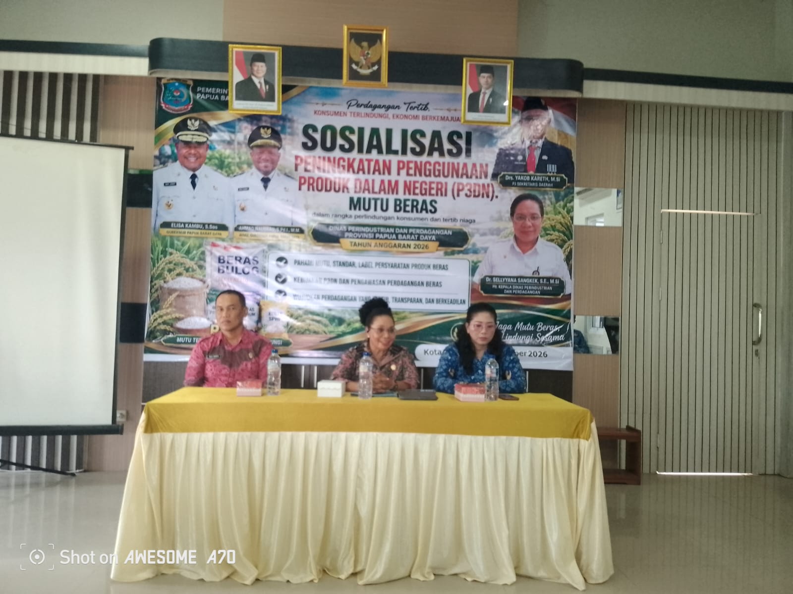 Sosialisasi P3DN Mutu Beras di Sorong: Jamin Ketersediaan Beras Bermutu, Tertib Niaga, dan Lindungi Konsumen